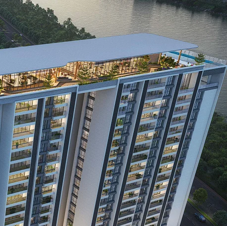 Rooftop Infinity Pool & Facade